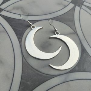 Gothic Moon Earrings Simple Moon Earrings